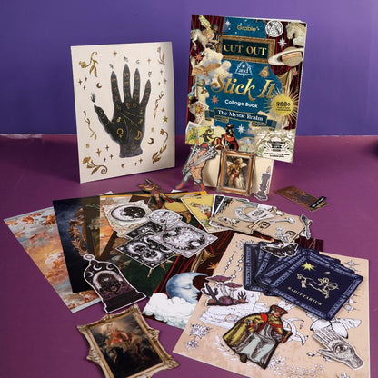 Mystic Realm Tarot Collage Book
