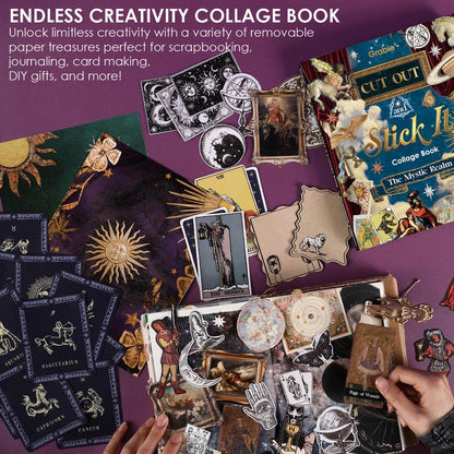 Mystic Realm Tarot Collage Book