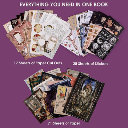 Mystic Realm Tarot Collage Book