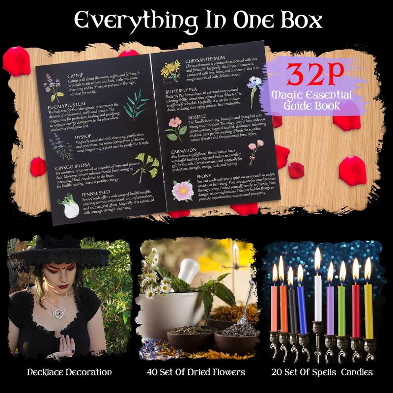 150Pack Witchcraft Supplies Kit